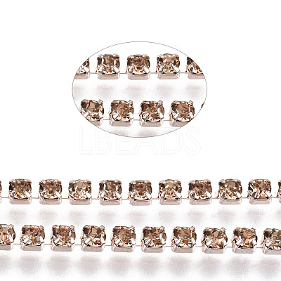 Electrophoresis Brass Rhinestone Strass Chains X1-CHC-Q009-SS6.5-B18-1