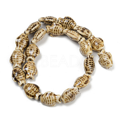 Handmade Porcelain Beads Strands PORC-P030-01A-04-1