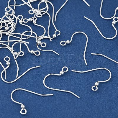 Brass Earring Hooks KK-H258-06F-S-1