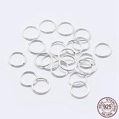 925 Sterling Silver Soldered Closed Jump Rings STER-F036-03S-0.9x5-1