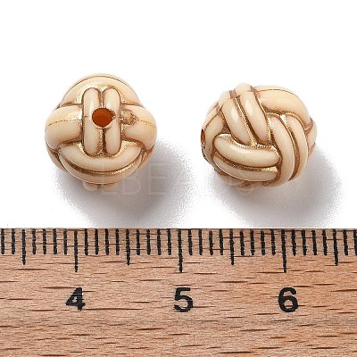 Plating Acrylic Beads OACR-S042-02A-1