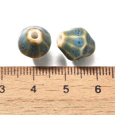 Vintage Style Glazed Ceramic Porcelain Beads PORC-H013-01-07-1