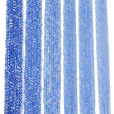 Electroplate Glass Beads Strands EGLA-A044-T2mm-B14-1