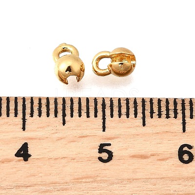 Brass Bead Tips KK-D374-01G-1