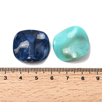 Opaque Acrylic Imitation Gemstone Beads OACR-G061-01-1