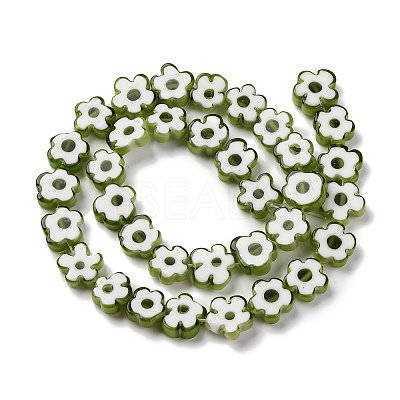 Handmade Millefiori Lampwork Beads Strands LAMP-G164-03I-1