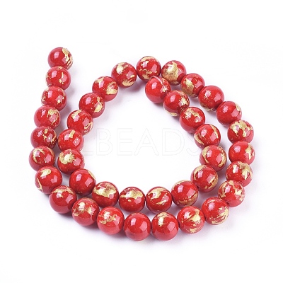 Natural Mashan Jade Beads Strands X-G-F670-A14-6mm-1