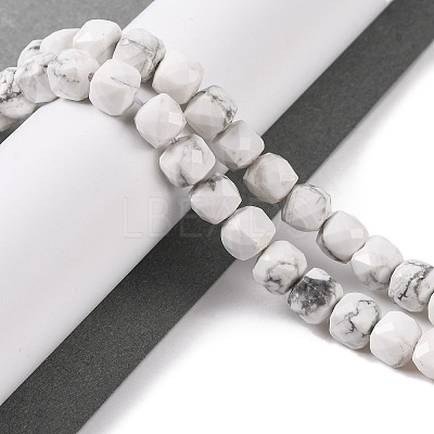 Natural Howlite Beads Strands G-G001-B03-06-1