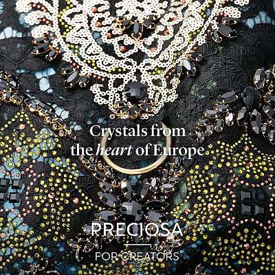 Preciosa&reg Crystal Hotfix Flatback Stones Y-PRC-HSS10-30280-1