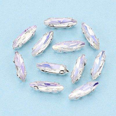 Sew on Rhinestone Montee Beads KK-T071-02E-1