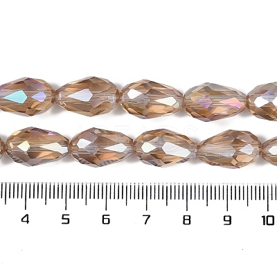 Transparent Electroplate Glass Beads Strands EGLA-N013-T4mm-B23-1
