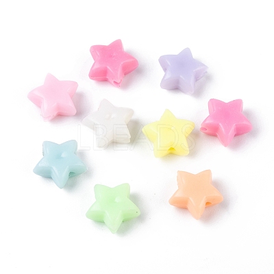 Opaque Acrylic Beads X-MACR-S296-74-1