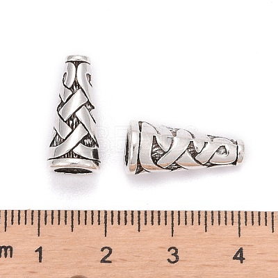 Tibetan Style Alloy Bead Cone X-TIBEB-00821-AS-R-1