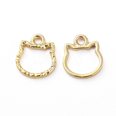 Zinc Alloy Open Back Bezel Pendants X-PALLOY-E577-06G-1