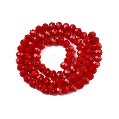 Opaque Solid Color Imitation Jade Glass Beads Strands X-EGLA-A044-P6mm-D15-1