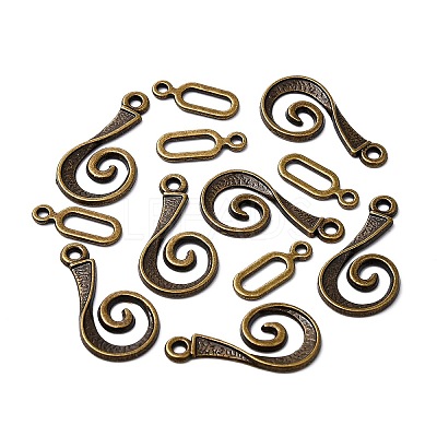 Tibetan Style Alloy Hook Clasps LS-MLF5077Y-NF-1