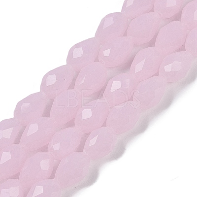 Electroplate Imitation Jade Glass Beads Strands EGLA-N013-J4mm-D01-1