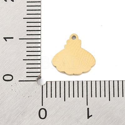 Ion Plating(IP) 304 Stainless Steel Charms STAS-N103-192-1
