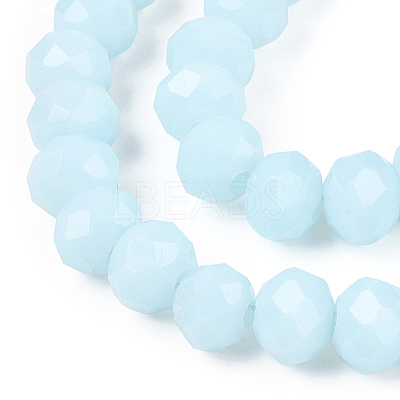 Opaque Solid Color Imitation Jade Glass Beads Strands EGLA-A044-P2mm-D06-1