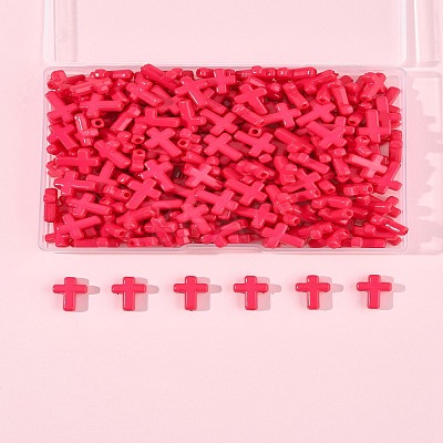 200Pcs Opaque Acrylic Beads SACR-FS0001-39E-1