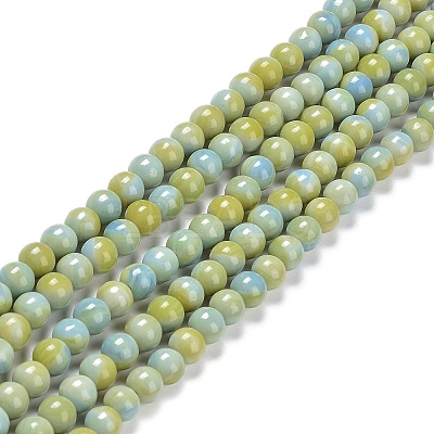 Glass Round Beads Strands GLAA-M044-01C-1