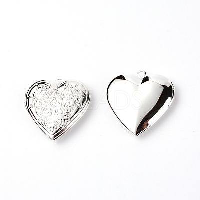 Brass Locket Pendants KK-WH0034-90S-1