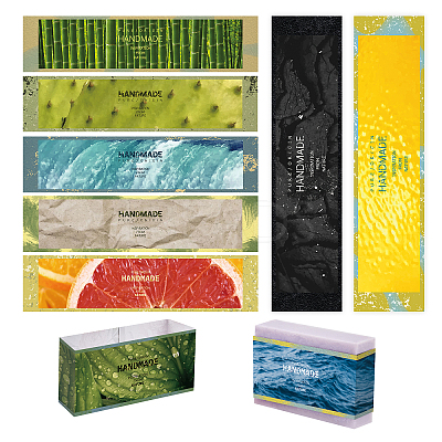 Natural Fragrance Material Theme Pattern Soap Paper Tag DIY-WH0399-69Q-1