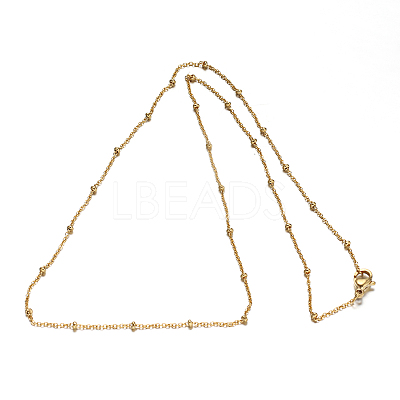 304 Stainless Steel Rolo Chains Necklaces NJEW-O083-09G-1
