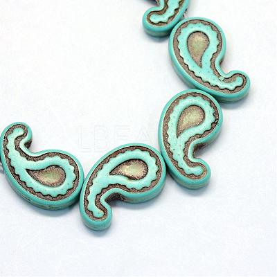 Synthetic Turquoise Bead Strands TURQ-S282-38A-1