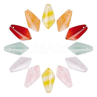 Natural & Synthetic Mixed Gemstone Pendants G-AR0003-46-1