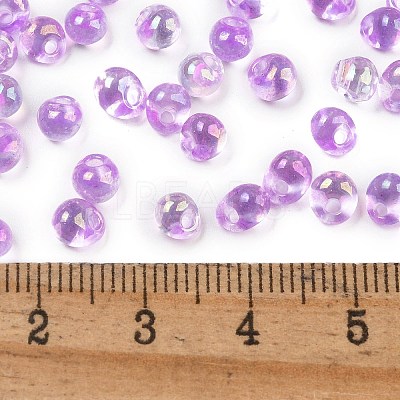 6/0 Inside Colours Fringe Glass Seed Beads SEED-A034-03B-1