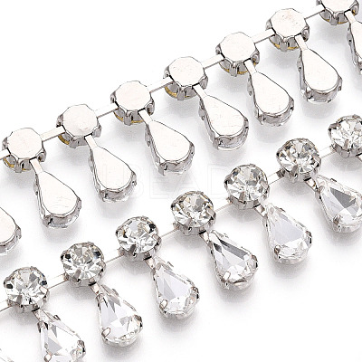 Iron Rhinestone Cup Chains CH-T006-12A-1