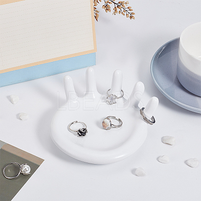 Resin Ring Display Stands RDIS-WH0016-06B-1