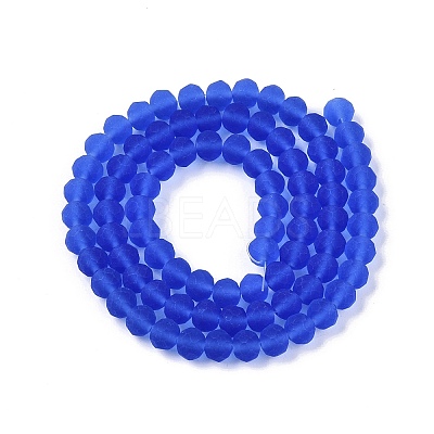 Transparent Glass Beads Strands X-EGLA-A044-T6mm-MD31-1