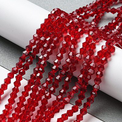 Transparent Glass Beads Strands EGLA-A039-T4mm-D-M-1