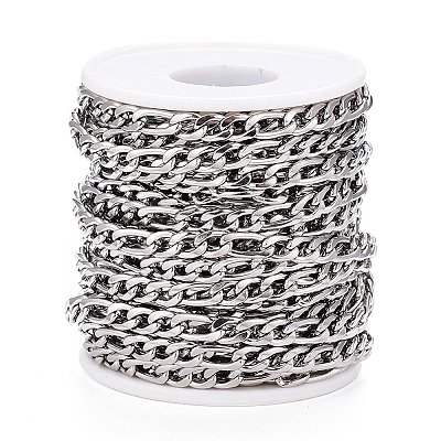 Tarnish Resistant 304 Stainless Steel Figaro Chain CHS-M003-12P-A-1