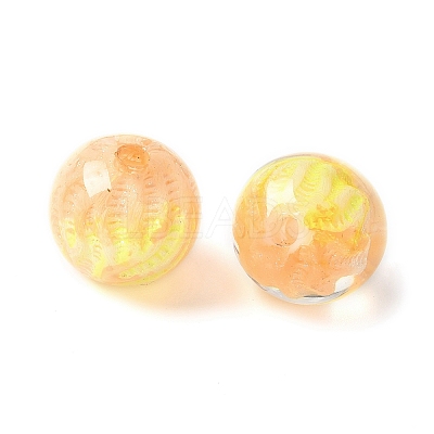 Two Tone Transparent Acrylic Beads OACR-D304-02E-1