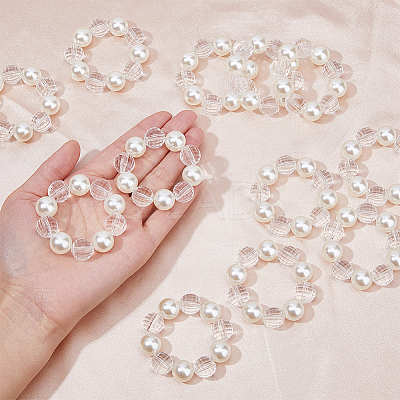 Acrylic Beaeded Napkin Rings AJEW-FH00003-1