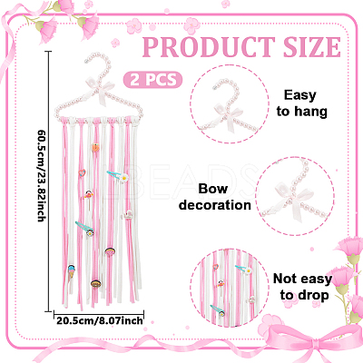 Alloy & Plastic Hairpin Hair Clip Hanging Holder Storage Organizer AJEW-WH0709-168-1