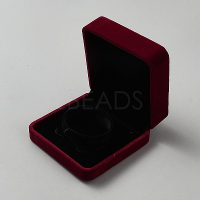 Square Velvet Bangle Bracelet Display Boxes CON-WH0095-205-1