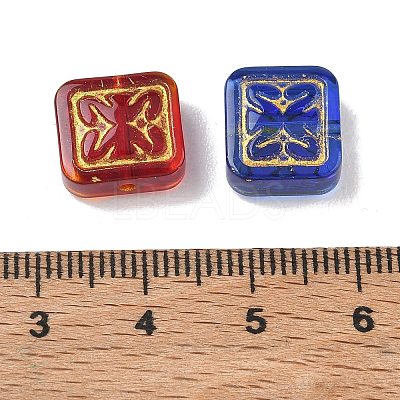 Baking Paint Mixed Styles Glass Beads GL-CBA8D6A-05-1
