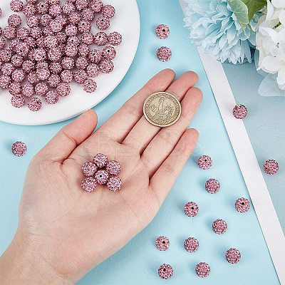 Pave Disco Ball Beads RB-A130-10mm-23-1