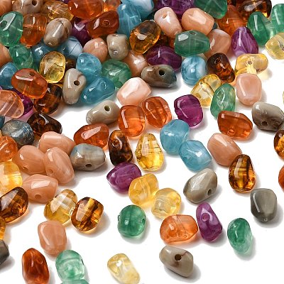 Opaque Acrylic Imitation Gemstone Beads OACR-G061-04-1