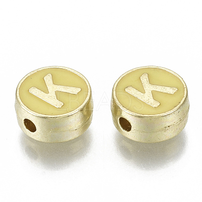 Alloy Enamel Beads ENAM-S122-028K-NR-1