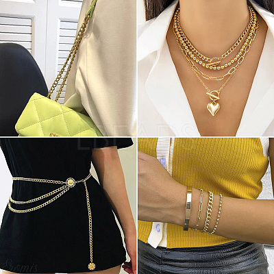 9.84 Feet Brass Faceted Curb Chains CHC-TA0001-31-1