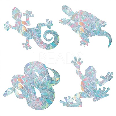 Waterproof PVC Colored Laser Stained Window Film Adhesive Stickers DIY-WH0256-032-1