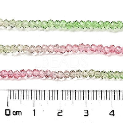 Transparent Painted Glass Beads Strands DGLA-A034-T2mm-A18-1