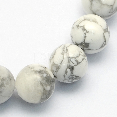 Natural Howlite Round Beads Strands G-S176-4mm-1