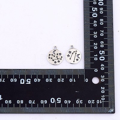 84 Pieces Zodiac Sign Charm Pendants 12 Constellation Charm Pendant Alloy Charm for Jewelry Necklace Earring Making Crafts JX557A-1