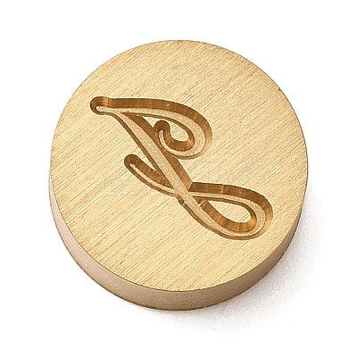 Golden Tone Brass Letter Stamps KK-R005-01J-1
